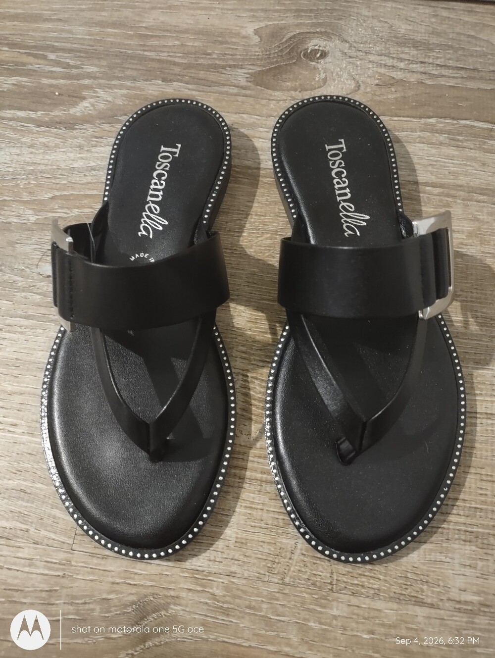 New Toscanella Sandals Made In Italy Sz 6 1)2